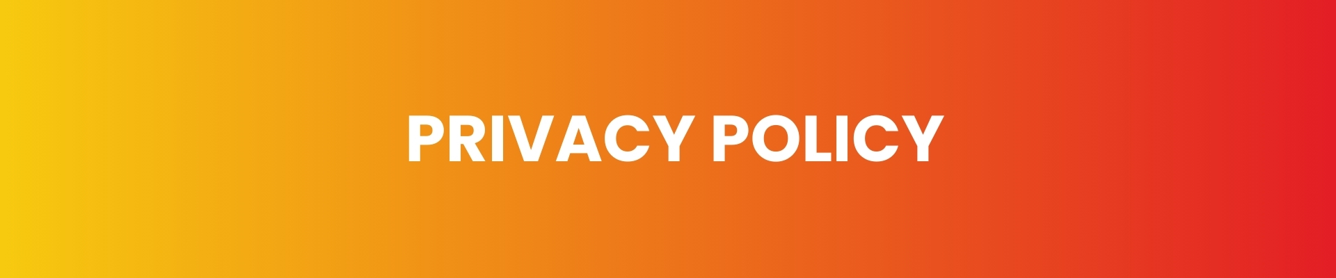 Privacy Policy